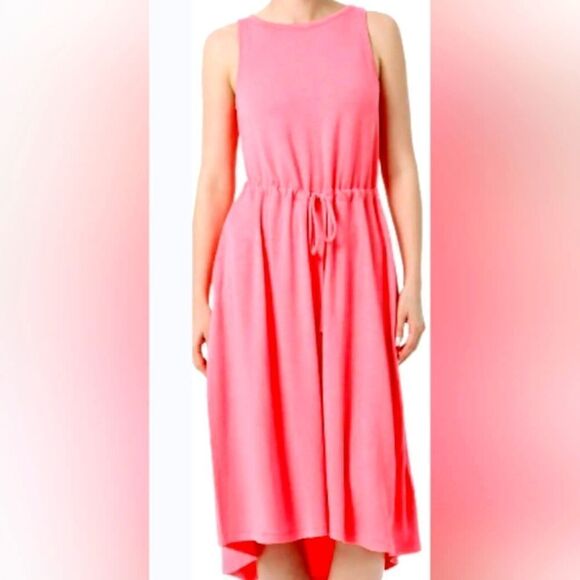 The Limited Women's Summer Drawstring Midi pink Dress Size M - Picture 1 of 6